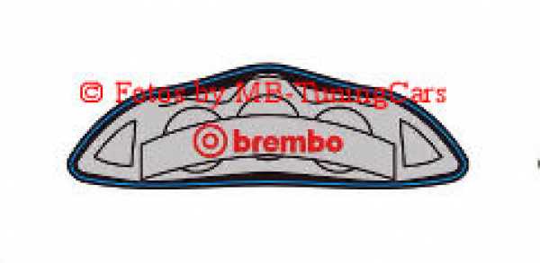 Brembo Sport Bremsbacken - Silver- Aufkleber